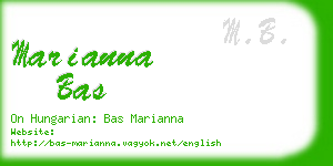 marianna bas business card